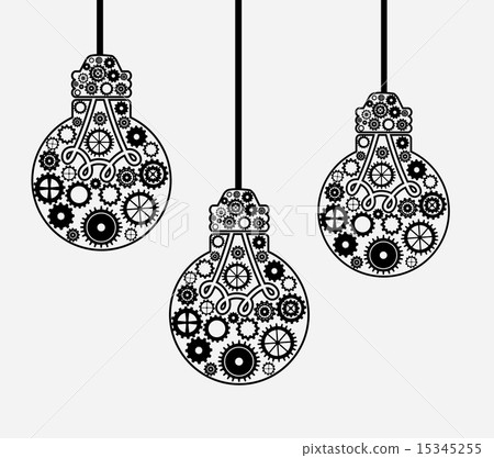 bulb idea design over background vector illustration bulb idea design over background vector illustration 15345255