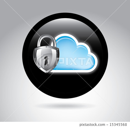 Security design over gray background vector illustration 15345568