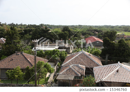 Taketomi island _ red tile house 15346760
