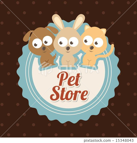 pets design over dotted background vector illustration 15348043