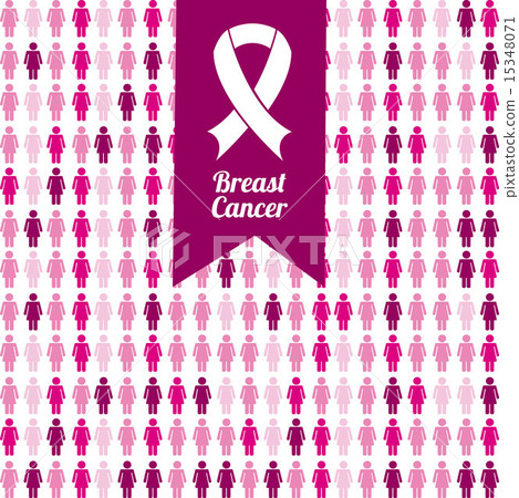 Breast cancer design over white background vector illustration 15348071