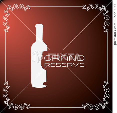 wine design over red background vector illustration wine design over red background vector illustration 15349057