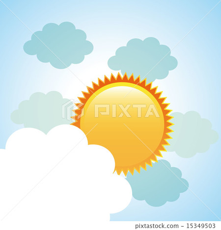 summer design over sky background vector... - Stock Illustration ...