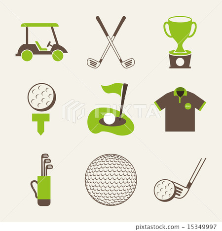 golf design over white background vector illustration 15349997