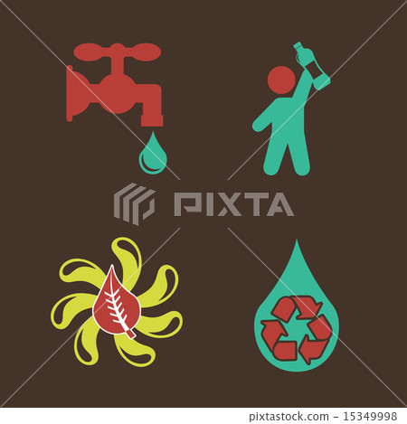 water design over brown background vector illustration water design over brown background vector illustration 15349998