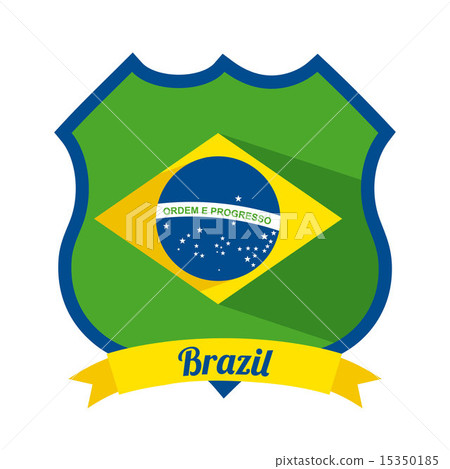 Brazil design over gray background vector illustration 15350185