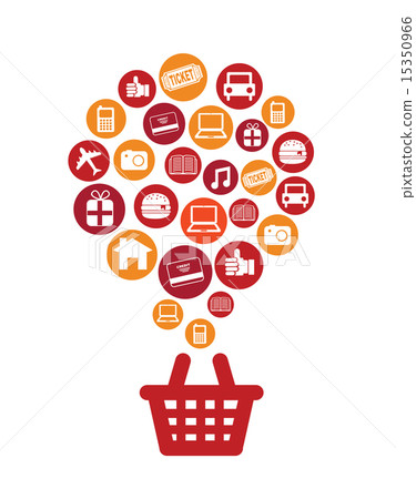 Shopping design over white background vector illustration 15350966