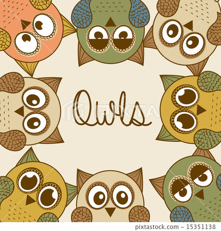 owl design over white background vector illustration owl design over white background vector illustration 15351138