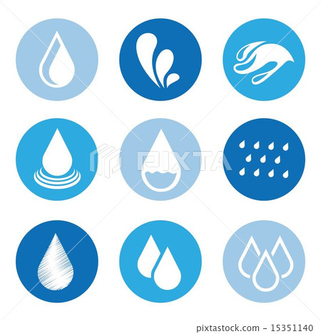 natural water over white background vector illustration 15351140