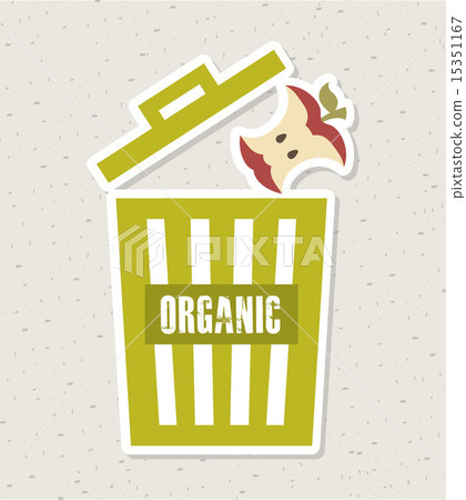 Recycle design over beige background vector illustration Recycle design over beige background vector illustration 15351167
