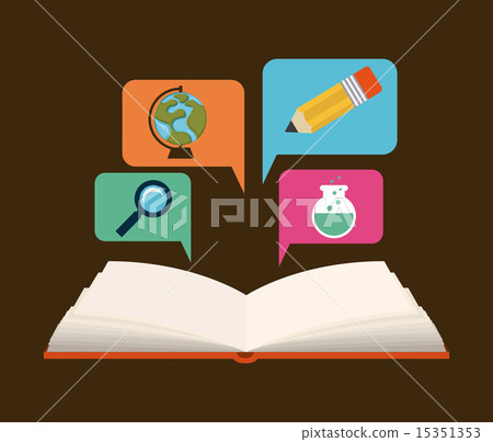 school design over brown background vector illustration 15351353