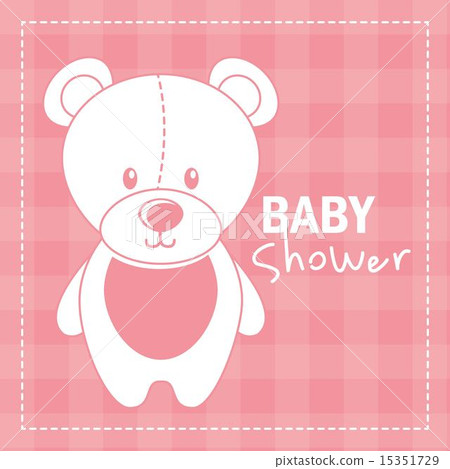 baby shower design over pink background vector illustration baby shower design over pink background vector illustration 15351729
