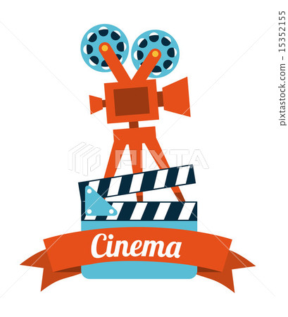 cinema design over white background vector illustration cinema design over white background vector illustration 15352155