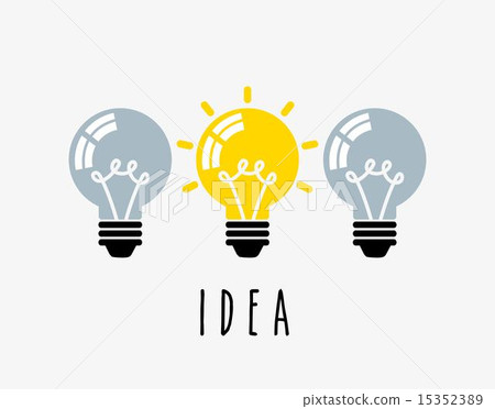 bulbs design over white background vector illustration 15352389
