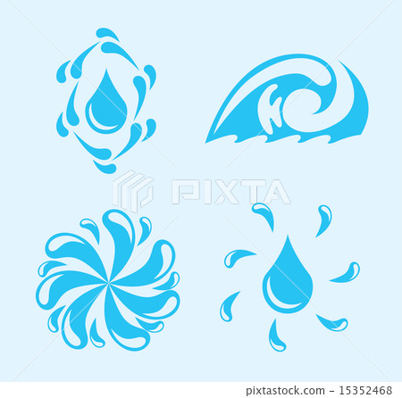 water design over blue background vector illustration 15352468