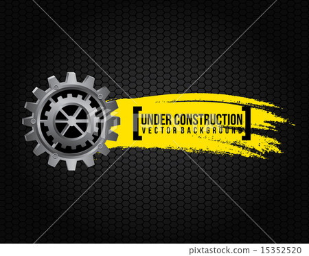 under construction design over black background... - Stock Illustration ...