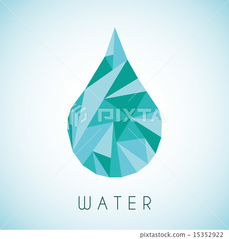 water design over blue background vector illustration water design over blue background vector illustration 15352922
