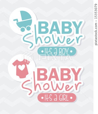 baby shower design over blue background vector illustration baby shower design over blue background vector illustration 15353079