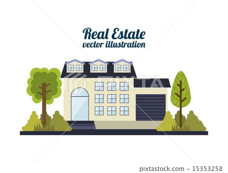Real estate design over white background vector... - Stock Illustration ...