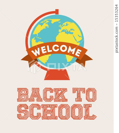 back to school over white background vector illustration 15353264