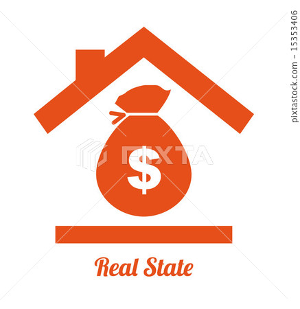real estate over white background vector... - Stock Illustration ...