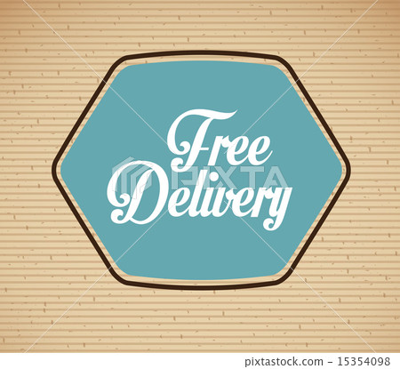 delivery design over lineal background vector illustration 15354098