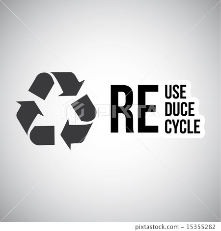 eco design over gray background vector illustration eco design over gray background vector illustration 15355282