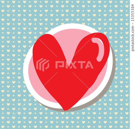 love card over dotted background vector illustration love card over dotted background vector illustration 15355384