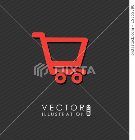 Shopping design over gray background vector illustration Shopping design over gray background vector illustration 15355390