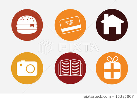 miscellaneus design over gray background vector illustration 15355807