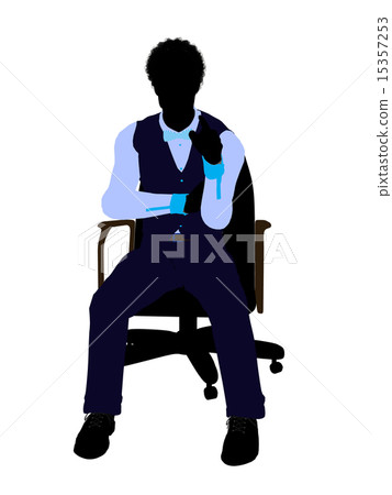 African American Male Business Silhouette African American Male Business Silhouette 15357253