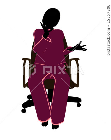 Woman In Pajamas Silhouette Woman In Pajamas Silhouette 15357806