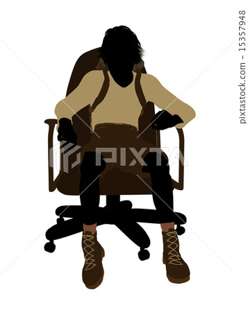 Male Teen Hiker Silhouette Male Teen Hiker Silhouette 15357948
