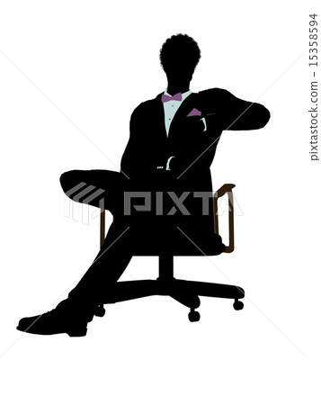 African American Male Business Silhouette 15358594
