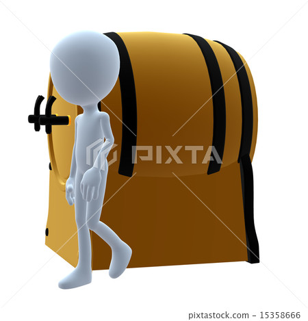 3D Guy Wtih A Keg 3D Guy Wtih A Keg 15358666