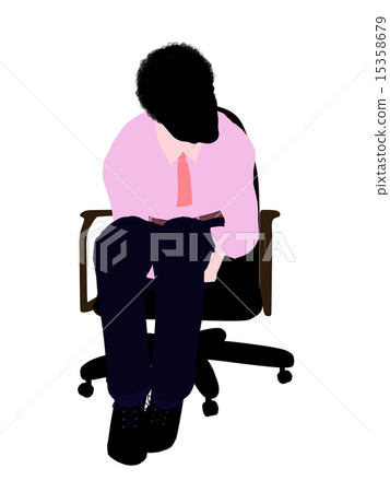African American Male Business Silhouette 15358679