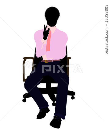 African American Male Business Silhouette 15358805