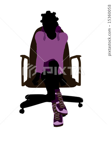 African American Teen Hiker Silhouette 15360058