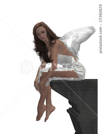 Angel Sitting On A Ledge Angel Sitting On A Ledge 15360829