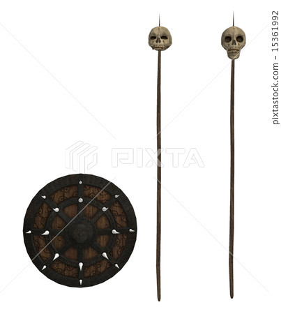 Shield And Skull Spears 15361992