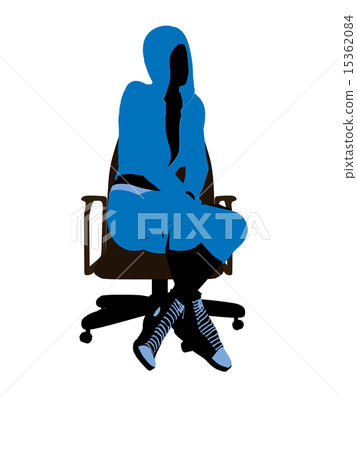 Female Bicycle Rider Illustration Silhouette 15362084