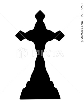 Cross Tombstone Silhouette Cross Tombstone Silhouette 15362259