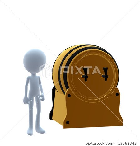 3D Guy Wtih A Keg 3D Guy Wtih A Keg 15362342