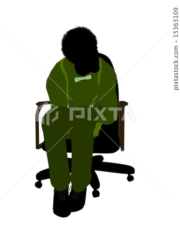African American Male Business Silhouette 15363109