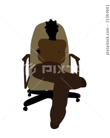 African American Female Teen Silhouette African American Female Teen Silhouette 15363601