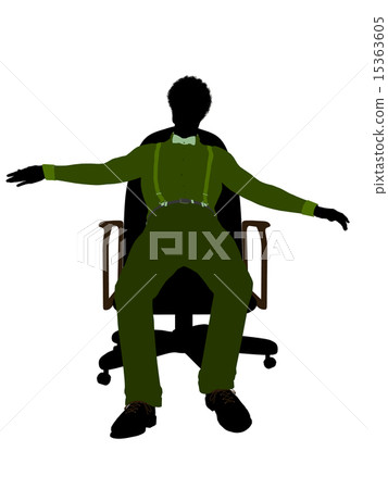 African American Male Business Silhouette African American Male Business Silhouette 15363605