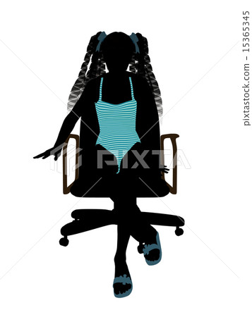 Female Teen Swimsuit Silhouette 15365345