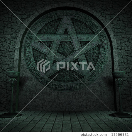 Indoor Pentagram Background Indoor Pentagram Background 15366581