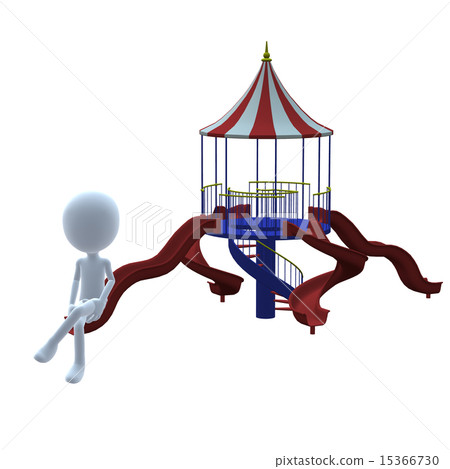 3D Guy Sliding Tower 3D Guy Sliding Tower 15366730