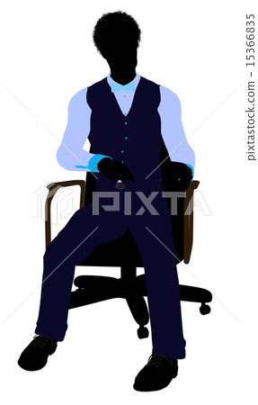 African American Male Business Silhouette African American Male Business Silhouette 15366835